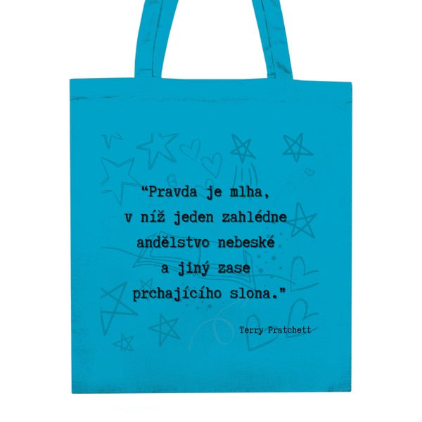 Nákupní taška unisex s potiskem Pravda je mlha...