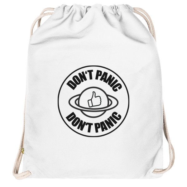 Vak na záda Organic  s potiskem Vak Don't panic