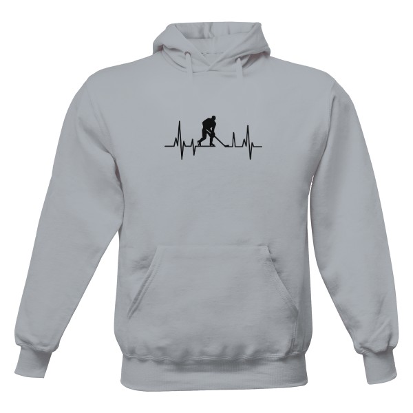 Pánská mikina s kapucí s potiskem Žít pro hokej